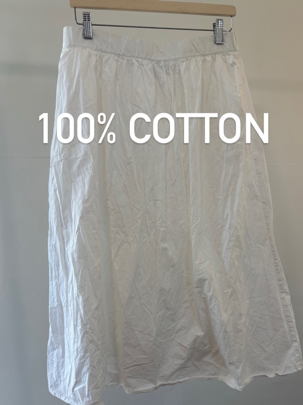 Rachel Zoe White Cotton Skirt | 100% cotton | size L